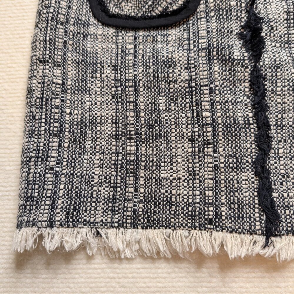 Trina Turk Los Angeles tweed pencil skirt - size 0 - black/cream - Picture 7 of 9